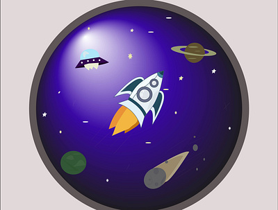 Rocket cosmos illustration graphic design illustration rocket ukraine design