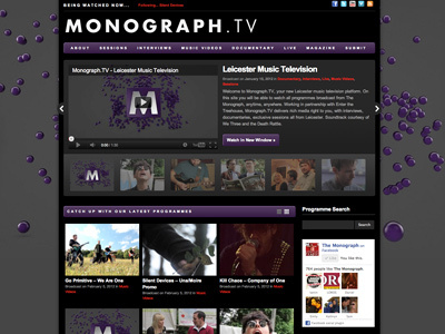 Monograph.TV web wordpress