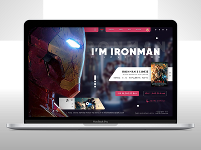Website Design - Iron Man design design idea graphic design hero marvel idea design ironman ironman website marvel ui uiux website website design website idea