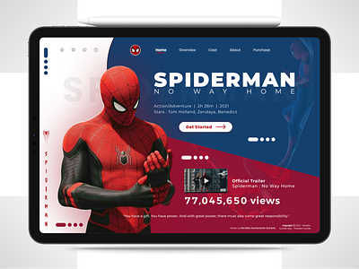 Website Design - Spiderman