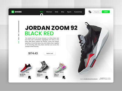 Website Design - Shoes Ecommerce