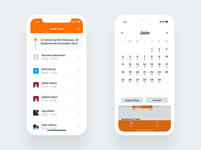 Day + Calendar • Ornikar Pro android design system ios iphonex mobile native navigation react style guide ui kit