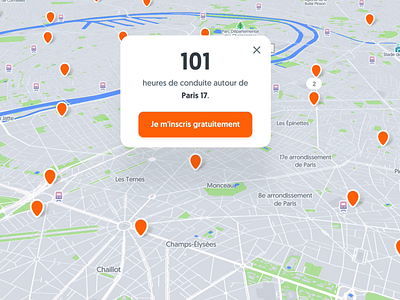 Mapbox style • Ornikar 2018 Rebranding design system location map map ui mapbox marker pin uikit