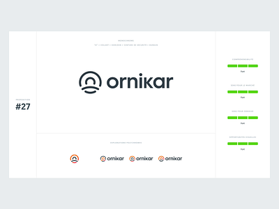 Ornikar Logo Explorations branding colors design design system logo mark style guide typography