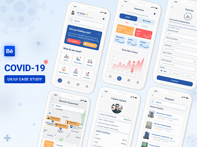 Covid-19 App | Behance Case Study