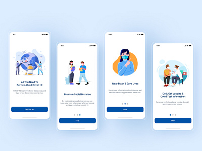 Onboarding Screen- Covid-19 App