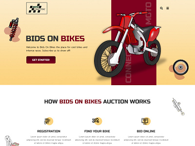 Bids On Bikes app branding design icon illustration logo typography ui ux vector