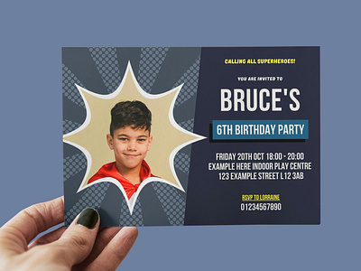 Batman Birthday Invite design graphic design superhero