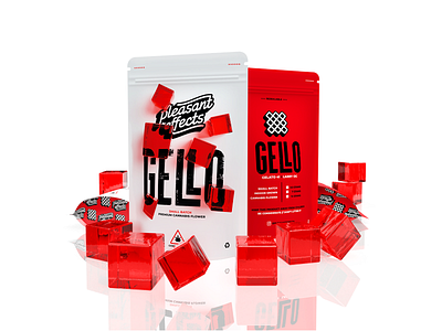 Gello Packaging // Pleasant Effects brand branding design graphic design illustration packaging typography vector