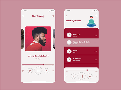 MUSIC PLAYER design figma music