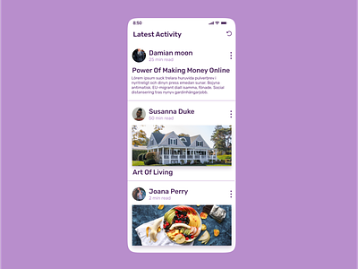 Activity Feed activityfeed productdesign