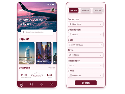 Flight Search flightsearch uiux