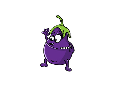Eggplan character eggplant graphic design illustration