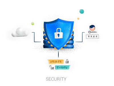 Privacy Lock Illustration badge designerpix messenger app messenger security mughi privacy lock security