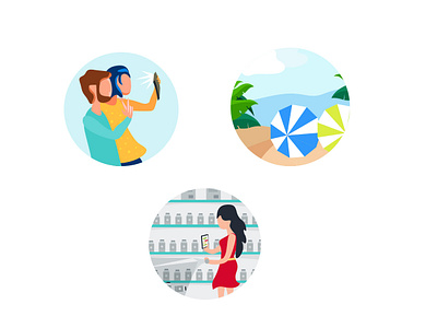 Art Board beach illsutration designerpix free illustration illustration messenger app