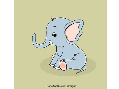 Baby elephant design graphic design illustration logo ui vector