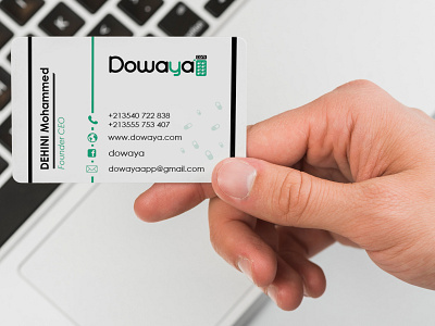 Business card "DOWAYA" adobe branding businesscard card graphic design illustrator visite