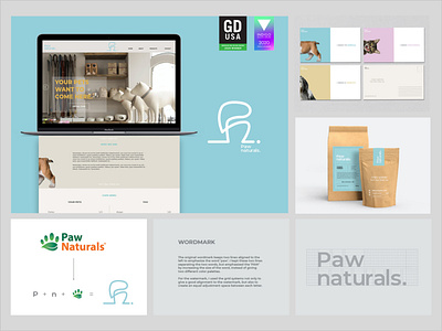 Paw Naturals Rebranding branding design illustration logo socialchange typography ui