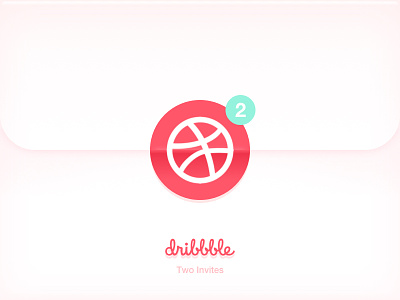 2x dribbble invites ball dribbble giveaway icon invitation invite letter pink play simple start