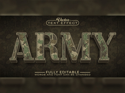 ARMY TEXT EFFECT illustration