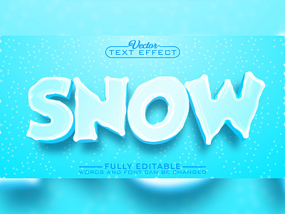 SNOW TEXT EFFECT illustration