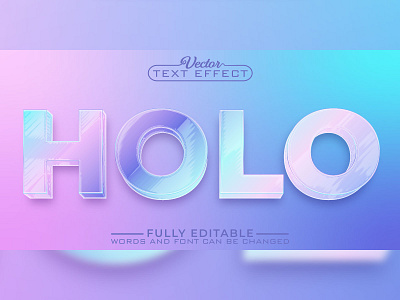 HOLO TEXT EFFECT illustration