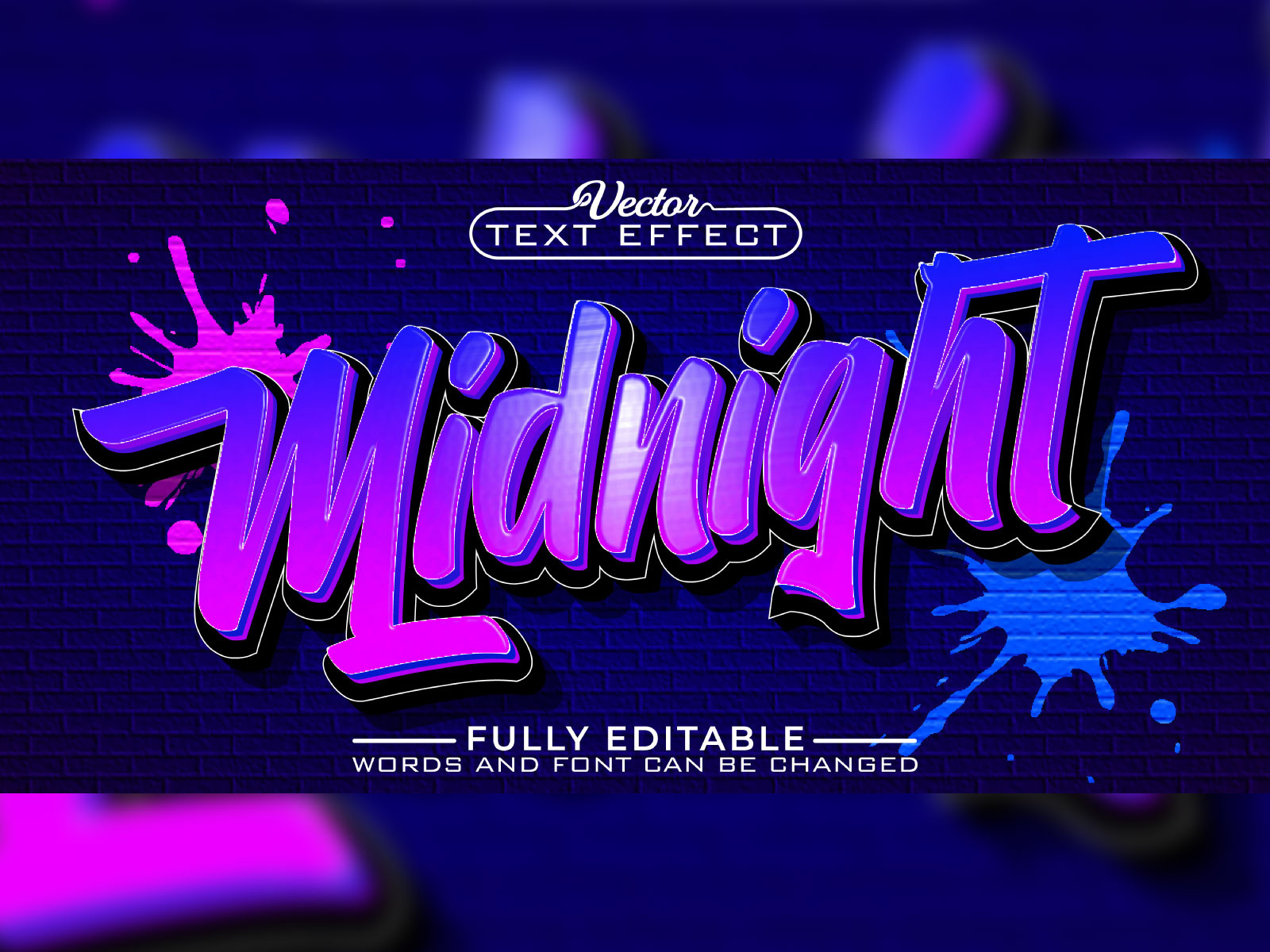 MIDNIGHT TEXT EFFECT by Stella on Dribbble