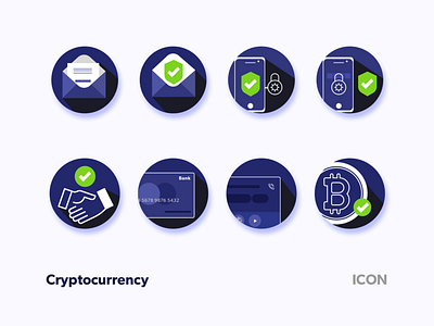 Cryptocurrency crypto trading icon mobile apps