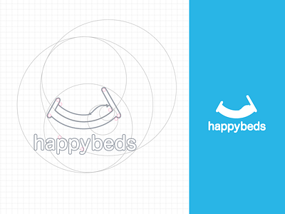 Happy logo bed furniture logo happy logo smiley bed