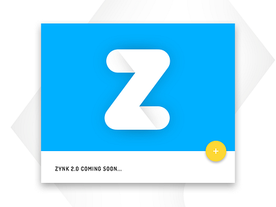 Zynk 2.0 coming soon(ish) ! card design fab icon logo mark material design ui ux zynk