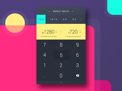 Day 004 - Calculator android app aspect ratio calculator dailyui design ios mobile multi functional ratio ui ux