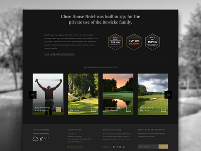 Close House Home Page Redesign