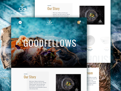 Goodfellows Website Concept concept design ecommerce food homepage luxury restaurant shop ui ux website wireframe