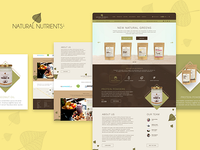 Natural Nutrients - Homepage Redesign