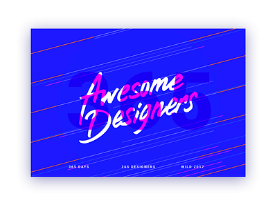 365 Awesome Designers Curator awesome card curator design illustration ui ux webdesign website