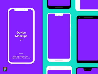 Device Mockups V1 android browser devices figma figmadesign flat illustration ios iphone macbookpro mockups pixel