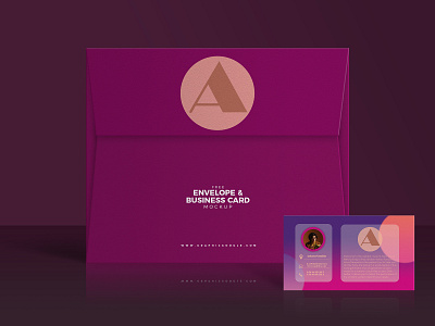 Best Gradient Color Card design with a envelop