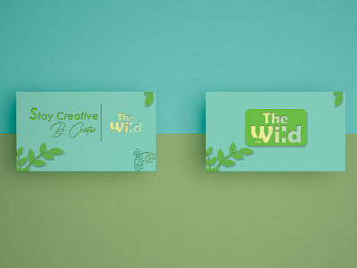 Creative Jungle theme Card Design branding card design graphic design green jungle logo motion graphics wild