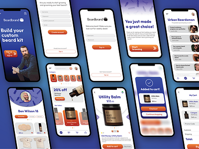 Beardbrand UI Concept App Design
