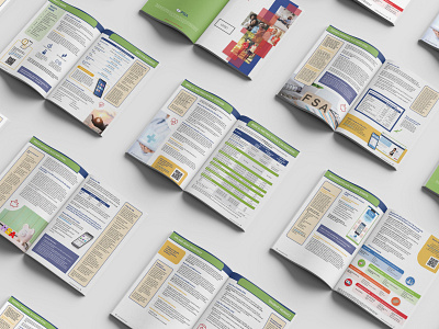 Benefits Guide Booklet creative graphic design illustration layout