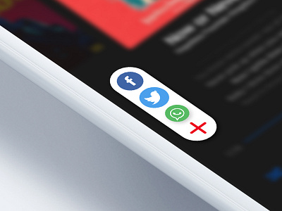 Social Share buttons for Daily UI 010