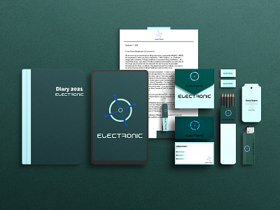 Brand Identity | Electronic brand identity branding design graphic design logo photoshop ux