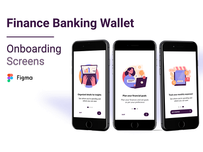 Figma UI Design - Finance Banking Wallet app design icon typography ux