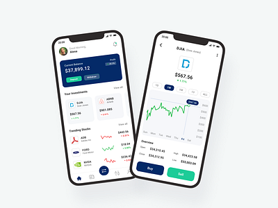 Investment Banking App- UI Design