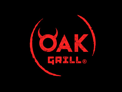 OAK GRILL RESTAURANT GRILL BARBECUE CHINESE CUISINE LOGO