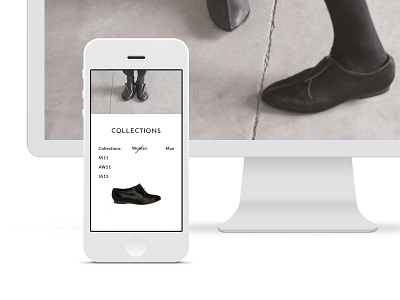 Elina Dobele responsive website black fashion grey imac images ipad iphone responsive web website images white