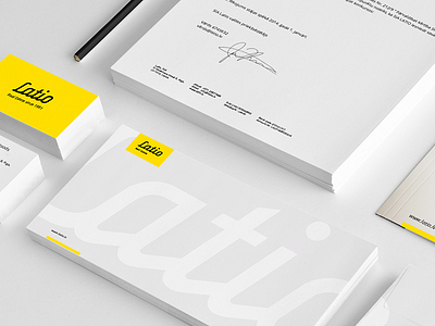 Latio rebranding branding envelope identity logo pencil rebranding stationary