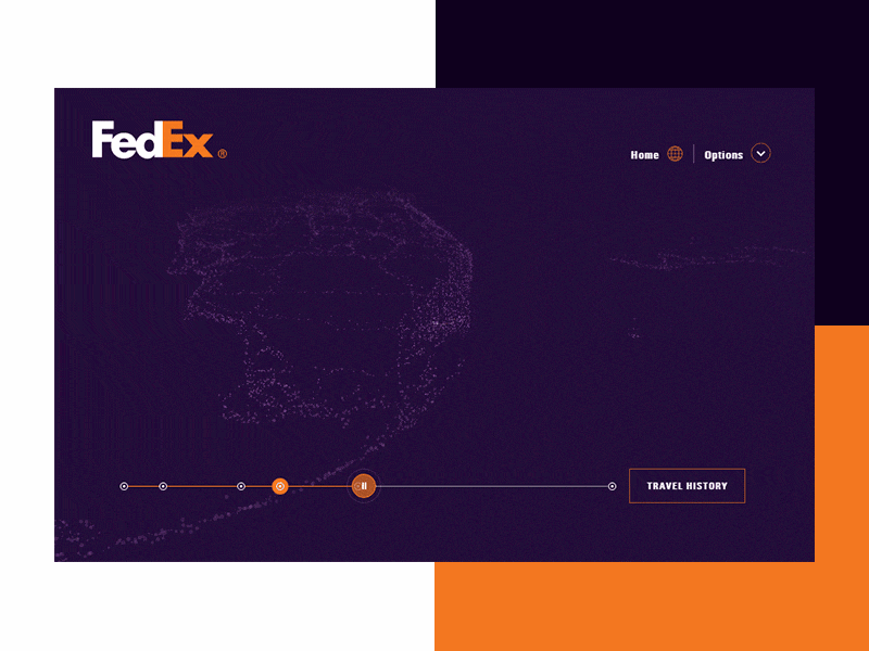 Fedex Soundtrack design digital grid interface map ui particles typography ui webgl website