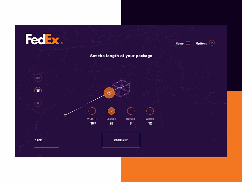 Fedex Soundtrack design digital grid interaction design interactive ui web website