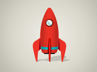 Space rocket icon illustration rocket space